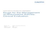 Drugs for the Management of Rheumatoid Arthritis: …...Severe rheumatoid arthritis Patients with high disease activity as defined by the American College of Rheumatology guidelines