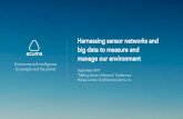 manage our environment big data to measure and Harnessing … · 2017-10-28 · ACLIMA CONFIDENTIAL AND PROPRIETARY 2017 Environmental intelligence for people and the planet Harnessing