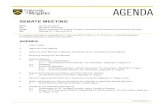 SENATE MEETING - University of Regina › president › assets › docs › ... · Senate Agenda | 2 10. Other Business 10.1 Senate Lunch – College West 215 – 12:00 p.m. 10.2