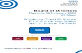 Board of Directors - LSCFT Board/Trust Board Documents/2020... · BOARD OF DIRECTORS Minutes of the Part One Board of Directors meeting held on 09 January 2020 Boardroom, Sceptre