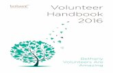 Volunteer Handbook 2016 - Bethany Seniorsbethanyseniors.com/.../uploads/2016/12/Volunteer20Services20Hand… · Pg 2 Bethany Care Society Volunteer Handbook: Revised Aug 2016 Our