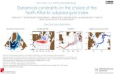 Dynamical constraints on the choice of the North Atlantic ... › EGU2020 › EGU... · Dynamical constraints on the choice of the North Atlantic subpolar gyre index Vimal Koul1,2,3*,