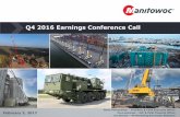 Q4 2016 Earnings Conference Call › 264200883 › files › doc...3 • Americas – continued weakness • Europe – improved over prior quarter • Middle East – significant