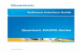 Quantum DX/DXi-Series Software Interface Guide · Quantum DX/DXi Series Software Interface Guide xiii Preface This guide includes the software interface documentation for the following