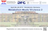 Leopoldina · 2014-03-21 · Host-adapted Metabolism of Bacterial Pathogens April 06.- Metabolism Meets Virulence 2 is supported by. DFC Alfried Krupp von Bohlen QY_-) und Halbach-Stiftung