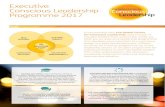 Executive Conscious Leadership Programme 2017 · Conscious Leadership Programme 2017 In partnership with The Global Centre for Conscious Leadership , and a range of thought leaders