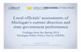 August 20, 2018 2018 MAC-MCMCFC Annual Conferenceclosup.umich.edu/files/CLOSUP-Job-Evalution-Presentation-August-2… · •A census survey – all 1,856 Michigan counties, cities,