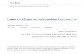 Latest Guidance on Independent Contractorsmedia.straffordpub.com/products/latest-guidance-on... · 11/13/2019  · 3. Licensed and practicing lawyers, architects, private investigators,
