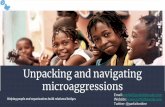 Unpacking and navigating microaggressions · Twitter: @parfaitonline Helping people and organizations build relational bridges Unpacking and navigating microaggressions Define microaggressions