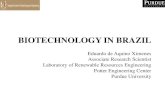 BIOTECHNOLOGY IN BRAZIL - purdue.edu program... · BIOTECHNOLOGY IN BRAZIL The Brazilian Health Biotech Sector : addressing the needs of the country vast population for sustainable