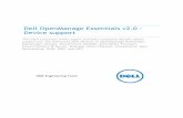 Dell OpenManage Essentials v2.0 - Device supportdocshare03.docshare.tips/files/26368/263680277.pdf · Dell OpenManage Essentials v2.0 - Device support This Dell technical white paper
