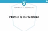 Interface builder functions - Amazon S3 · Building Web Applications in R with Shiny tag HTML > tags$b("This is my first app") This is my first app