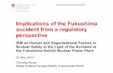 Implications of the Fukushima accident from a regulatory … › iaeameetings › IEM5 › IEM5_Cornelia Ryser... · 2013-05-24 · Swiss Federal Nuclear Safety Inspectorate ENSI