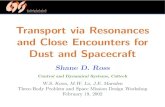 Transport via Resonances and Close Encounters for Dust and ...sdross/talks/smd2002.pdf · Circumstellar dust disk evolution Low energy spacecraft trajectories Current research importance