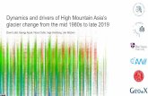 Dynamics and drivers of High Mountain Asia’s David … › EGU2020 › EGU2020...Dynamics and drivers of High Mountain Asia’s glacier change from the mid 1980s to late 2019 David