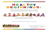 HealtHy Beginnings - Division of Early Childhood...Healthy Beginnings: Supporting Development and Learning from Birth through Three Years of Age is intended for use by anyone who lives