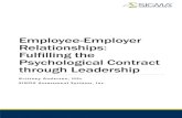Employee-Employer Relationships: Fulfilling the ...€¦ · Psychological contract breach, organizational justice and emotional well-being. Personnel Review, 44(2), 217-235. Chen,