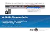 Pleaseremember to mute speakers. - VA Mobile · VA Mobile Apps for Mental Health • Beginningin 2010, Office of Mental Health and Suicide Prevention funded internal (contracted)