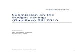 Submission on the Budget Savings (Omnibus) Bill 2016 Australia Institute... · Budget Savings (Omnibus) Bill 2016 3 Introduction The Australia Institute is pleased to be able to make