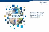 Scheme Meeting & General Meeting - Brambles Limited · Scheme Meeting & General Meeting Item 2 As an ordinary resolution “That, subject to and conditional on the scheme of arrangement