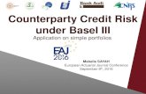 Counterparty Credit Risk under Basel IIIcampus.univ-lyon1.fr/eaj2016/files/2016/09/sayah-mabelle.pdf · Counterparty Credit Risk under Basel III Application on simple portfolios Mabelle