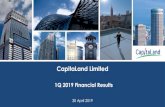 20190425 CL 1Q 2019 Results Slides v1 - CapitaLand€¦ · Pearl Bank Apartments, Singapore Redevelopment of Pearl Bank Apartments, Singapore 2 residential blocks of 39 storeys Total