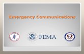Emergency Communications · Emergency Management Agency), an arm of the Department of Homeland Security (DHS), that provides radio communications ... floods and earthquakes. Pima
