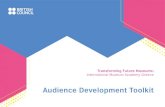 Audience Development Toolkit - British Council · Audience Development Toolkit Transforming Future Museums: International Museum Academy Greece. Content 01 Principles of audience