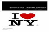 WEG TOUR 2018 - NEW YORK EXTENSION · - New York ExtensionWEG 2018 New York New York is the most populous city in the United States, and as a leading global city, New York exerts