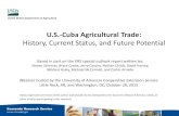 U.S.-Cuba Agricultural Trade - uaex.eduuaex.edu/farm-ranch/economics-marketing/food-agribusiness-webina… · 28-10-2015  · U.S.-Cuba Agricultural Trade: History, Current Status,