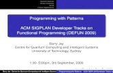 Programming with Patterns ACM SIGPLAN Developer Tracks on Functional Programming ...bondi.it.uts.edu.au/defun.pdf · 2011-02-01 · Generic Queries Pattern Calculus bondi Future Applications