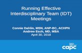 Running Effective Interdisciplinary Team (IDT) Meetings€¦ · Running Effective Interdisciplinary Team (IDT) Meetings Connie Dahlin, MSN, ANP-BC, ACHPN Andrew Esch, MD, MBA April
