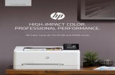 HIGH-IMPACT COLOR. PROFESSIONAL …...best-in-class mobile print app.2,3 Trusted HP quality and performance Original HP Toner cartridges with JetIntelligence help provide peak printing