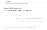Patent Infringement: Structuring Opinions of Counselmedia.straffordpub.com › products › patent-infringement-structuring... · 10-09-2015  · Goodwin Procter LLP * Difficulties
