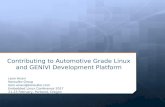 Contributing to Automotive Grade Linux and GENIVI ... › sites › events › ... · Contributing to Automotive Grade Linux and GENIVI Development Platform Leon Anavi Konsulko Group