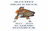McGUFFEY HIGH SCHOOL...The scheduling process is a significant part of a student’s future success beyond high school, your contribution can assure that it will be the best possible
