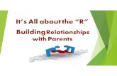 It’sAllaboutthe“R” BuildingRelationships with ParentsTen things TEACHERS wish PARENTS would do: Be involved in the child’s education Accept parental responsibilities Provide