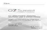 G7 LEARNING LABS & EXPERT FORUM - Ideallianceidealliance.org/files/g7 onsite 2010 final v2.pdf · LEARNING LABS & EXPERT FORUM Insight and Education for Integrating Digital and Print