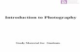 Study Material for Students - nraismc.com€¦ · 2.5. Rule of Thirds 2.6. Role of Visualizations 2.7. Photographer’s jargon 2.8. Photographic equipment: Choice of Cameras 2.9.