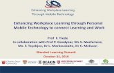 Enhancing Workplace Learning through Personal Mobile ... · Enhancing Workplace Learning through Personal Mobile Technology to connect Learning and Work . Outline 1. Definition of