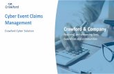 Cyber Event Claims Management Crawford Cyber Solution ...pii.com.pk/wp-content/uploads/2019/11/Presentation-by-Mr.-Derek... · OneGlobal Process • Dedicated, centralised resource