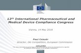 12th International Pharmaceutical and Medical Device … · 2018-05-14 · 12th International Pharmaceutical and Medical Device Compliance Congress Vienna, 14 May 2018 Paul Csiszár