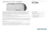 WorkForce AL-C300N - Printerbase · that their investment in the Epson range is a sound one. Advanced connectivity, integration and security PDL printer emulations including PCL6,