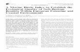 Printed in Great Britain A Marine Biotic Index to Establish the … › MARS6300 › readings › Borja_et_al._2000.pdf · 2013-03-13 · grate water/sediment quality conditions,