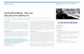 HORIBA Test Automation - Micro FocusOverview HORIBA is a leading supplier in the fields of engine test systems, driveline test systems; brake test systems; wind tunnel balances; and