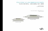 FLOW CALIBRATORS MODEL 4048/4148 - TSI.com · 2018-01-24 · Flow Rate Measurement Flow rate data will be displayed on the Model 4048/4148 through the LCD. Volumetric flow is displayed