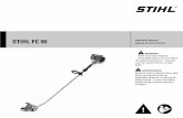 STIHL FC 90 · 2015-02-12 · STIHL FC 90 WARNING Read Instruction Manual thoroughly before use and follow all safety precautions – improper use can cause serious or fatal injury.