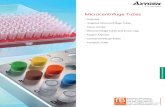 Microcentrifuge Tubes - Fisher Biotec€¦ · MICROCENTRIFUGE TUBES 5 mL Snaplock Microcentrifuge Tube ZGraduated at 0.5 mL increments ZAvailable in clear and amber ZFrosted Áat
