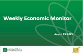 Weekly Economic Monitor - Mondo Visione€¦ · Weekly Economic Monitor August 23, 2015. 2 Brief Overview MENA Region Jordan Economy Jordan Debt Monitor Prime Lending Rates Markets