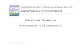 Medical Student Orientation Handbook · Chapter 20: Cardiovascular Physiology & Anesthesia Chapter 21: Anesthesia for Patients with Cardiovascular Disease Chapter 23: Respiratory